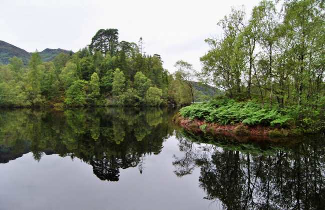 Обои картинки фото великобритания, аберфойл, природа, реки, озера, река, деревья