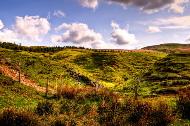 Обои картинки фото horwich, англия, природа, луга
