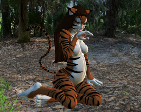 Картинка tina 3д+графика fantasy+ фантазия девушка существо