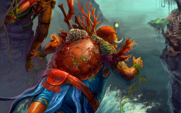 Картинка фэнтези существа панцирь