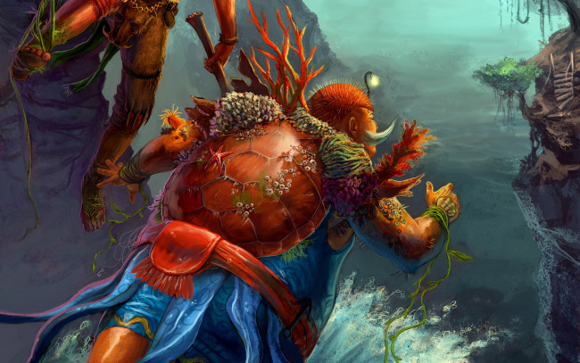 Обои картинки фото фэнтези, существа, панцирь