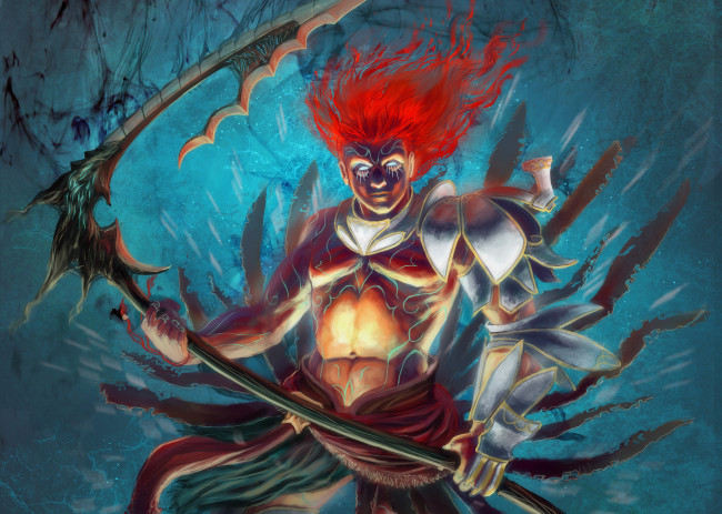 Обои картинки фото фэнтези, демоны, оружие