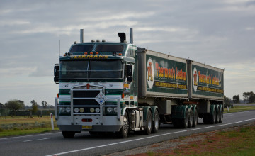 обоя kenworth, автомобили, тягач, седельный, грузовик, тяжелый