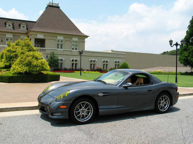 Обои картинки фото 2004 panoz esperante, автомобили, panoz, серый, esperante