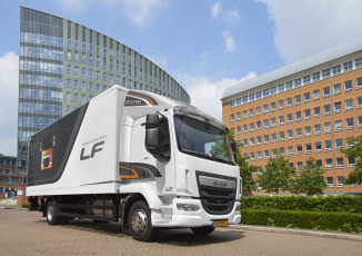 Картинка автомобили daf+ выставка улица cab day fa daf lf 250