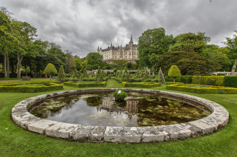 обоя dunrobin castle,  scotland, города, - дворцы,  замки,  крепости, парк, замок