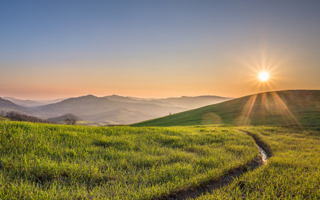 Обои картинки фото природа, восходы, закаты, рассвет