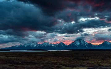 Картинка природа горы тучи