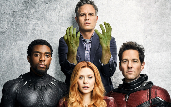 Обои картинки фото кино фильмы, avengers,  infinity war, black, panther, hulk, scarlet, witch, ant, man