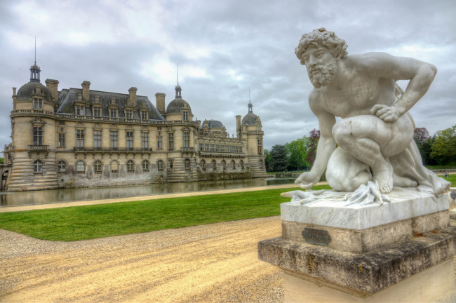 Обои картинки фото chantilly pose, города, замки франции, замок