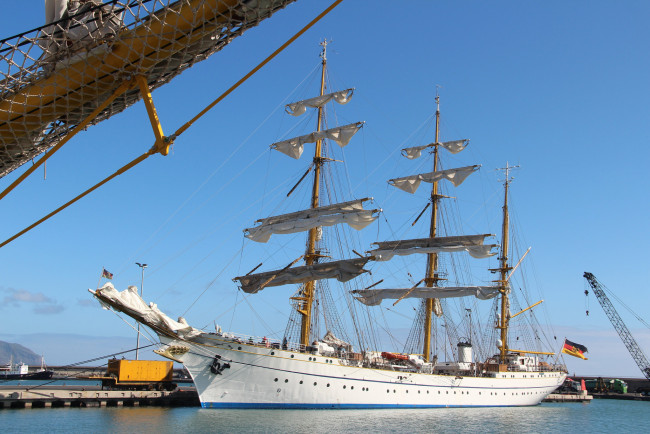 Обои картинки фото корабли, парусники, паруса, мачты