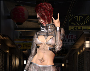 Картинка 3д+графика люди+ people фон взгляд девушка