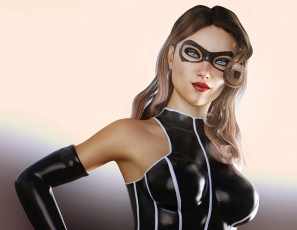 Картинка 3д+графика люди+ people девушка взгляд фон