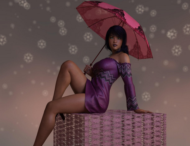 Обои картинки фото 3д графика, люди , people, фон, взгляд, девушка