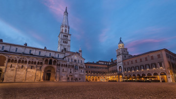 Картинка города -+улицы +площади +набережные площадь пьяцца-гранде модена италия