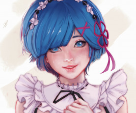 Картинка аниме re +zero+kara+hajimeru+isekai+seikatsu жизнь в альтернативном мире с нуля