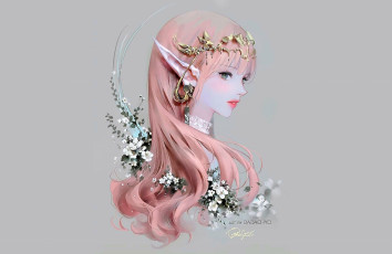 Картинка фэнтези эльфы эльфийка лицо