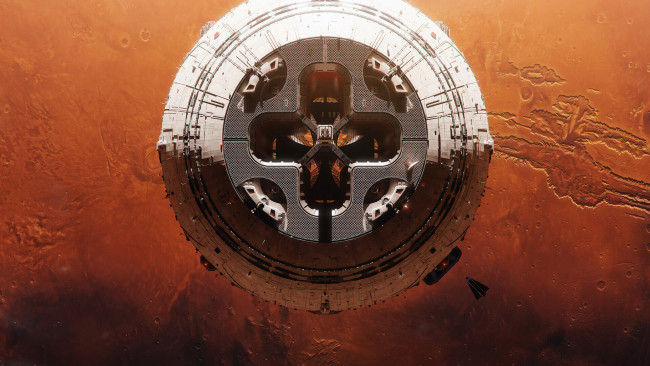 Обои картинки фото фэнтези, космические корабли,  звездолеты,  станции, космос, станция