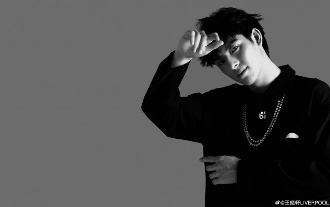 Обои картинки фото мужчины, wang hao xuan, актер, украшения, свитер