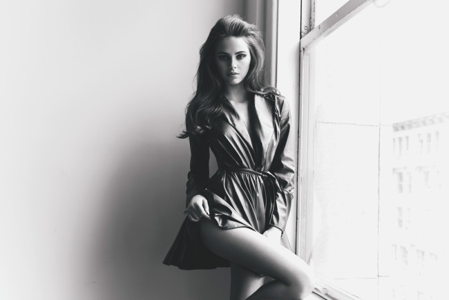 Обои картинки фото девушки, xenia deli, монохром
