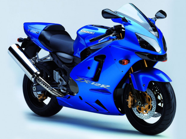 Обои картинки фото kawasaki, ninja, zx, 12r, мотоциклы