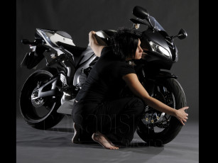 Картинка мотоциклы мото девушкой