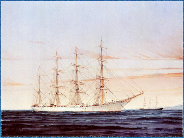 Обои картинки фото корабли, рисованные