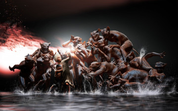 Картинка 3д графика creatures существа