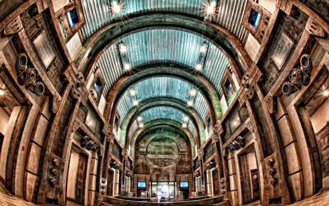 Обои картинки фото интерьер, убранство, роспись, храма