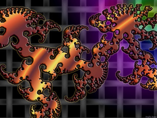 Картинка 3д графика fractal фракталы фон цвета узор