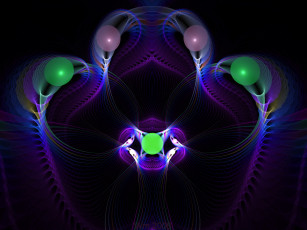 Картинка 3д графика fractal фракталы узор фон