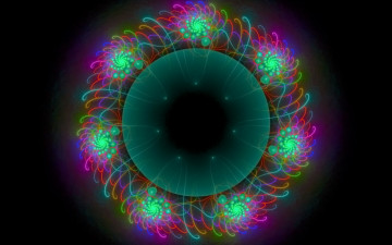 Картинка 3д графика fractal фракталы фон узор