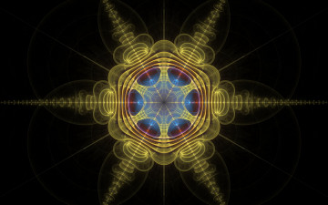 Картинка 3д графика fractal фракталы фон узор