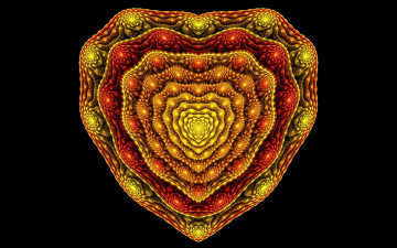 Картинка 3д графика fractal фракталы узор фон