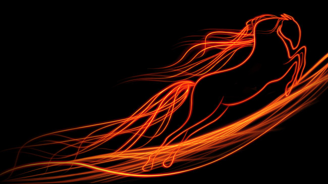 Обои картинки фото 3д, графика, animals, животные, яркий, конь, линии, черный