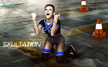 Картинка football exultation спорт футбол девушка