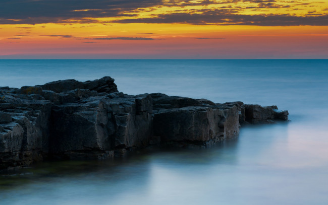 Обои картинки фото природа, побережье, океан, скалы, горизонт, простор