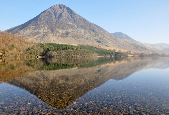 Обои картинки фото природа, реки, озера, камни, отражение, горы, озеро