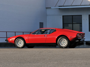 Картинка автомобили de+tomaso красный 1974 us-spec gts pantera de tomaso
