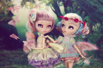 Картинка разное игрушки куклы