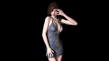 Картинка 3д+графика people+ люди девушка взгляд