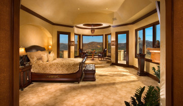 Картинка интерьер спальня комната дизайн стиль