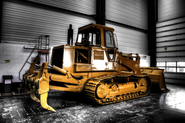 Обои картинки фото техника, бульдозеры на гусенецах, плуг, ковш, бульдозер, гусеничный