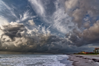 Картинка природа облака тучи море небо