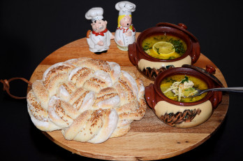 Картинка еда первые+блюда специи калач суп