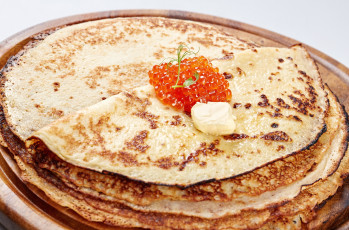 Картинка еда блины +оладьи масло икра