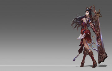 Картинка видео+игры ~~~другое~~~ воин меч девушка арт фентези игра