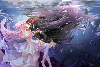 Картинка аниме mahou+shoujo+madoka+magika ultimate madoka akuma homura dango dangowalolicon akemi