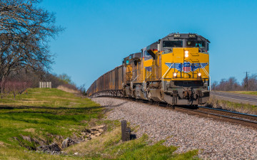 Картинка техника поезда рельсы локомотив состав