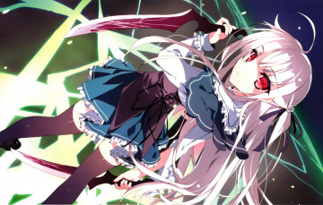 обоя аниме, absolute duo, мечи, девочка